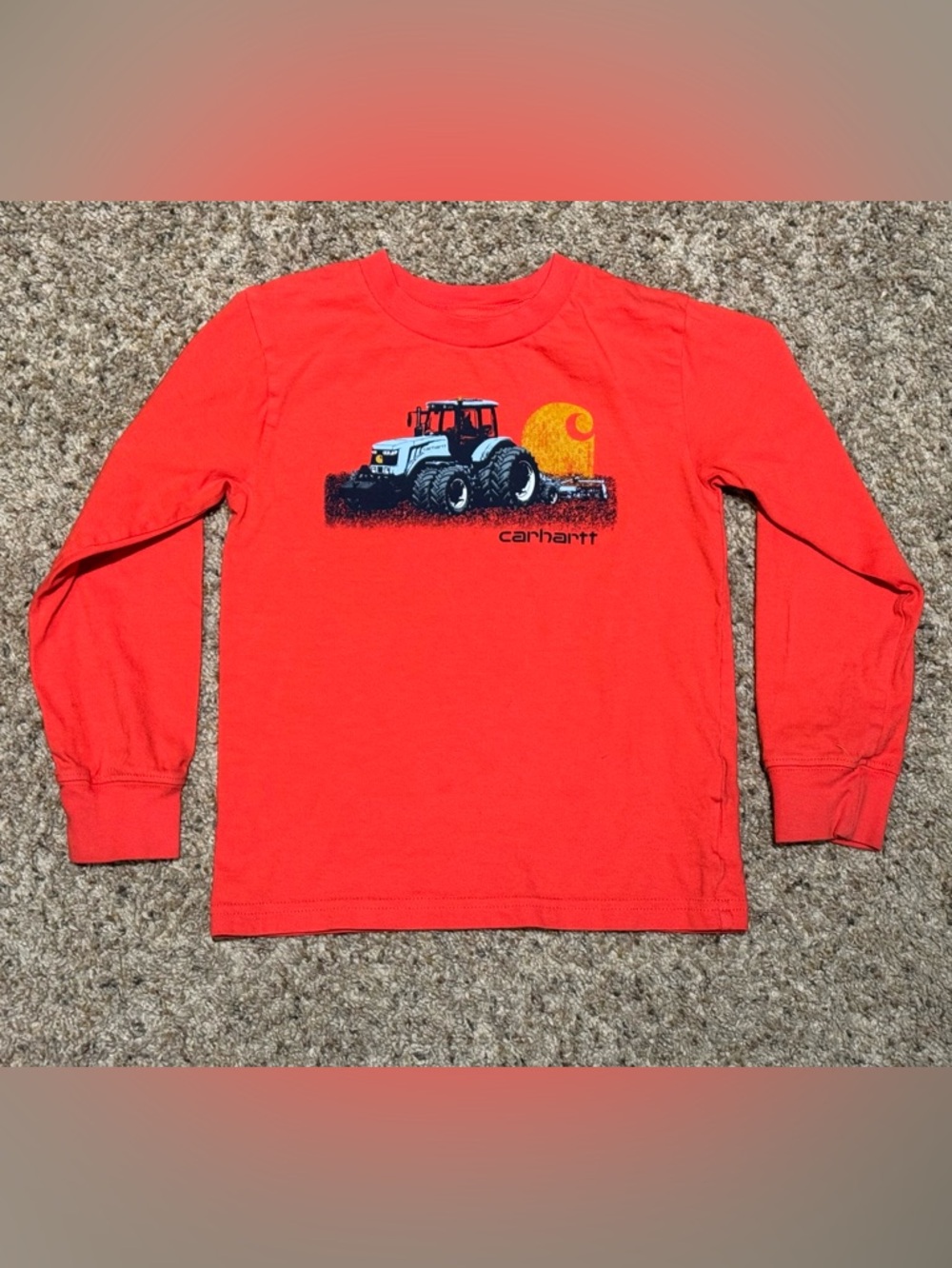 Carhartt Kids' Long-Sleeve Tractor Graphic Tee | Size 4T